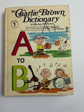 Vintage 1973 The Charlie Brown Dictionary Volume 1, 3, 5, 7, & 8 Hardcover books
